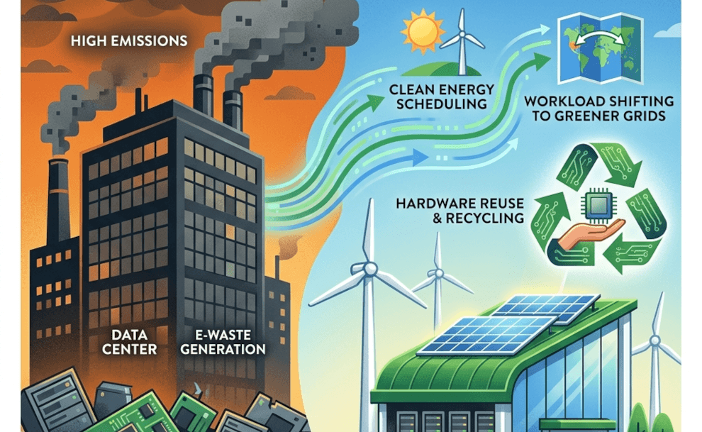 Google's Greener Data Centers: Cutting Carbon and E-Waste Now